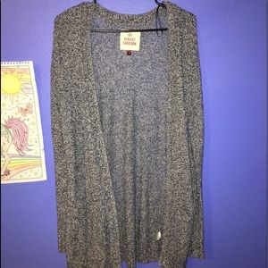 Blue and grey cardigan